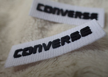 Converse 3D Silicone Logo Patches Black Soft Untuk Label Baju Pakaian