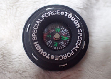 Eco-Friendly Soft Silicone Dibesarkan Embossed Custom Rubber Patch with Compass