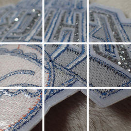 Perbaikan terbaru Custom bordir Patch Rhinestone Motif Besi On Transfer Untuk Hoodies