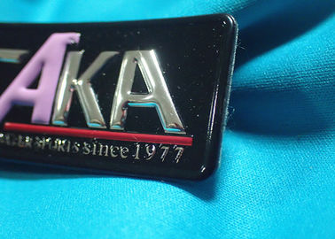 High Frequency Patch Dengan Embossed Logo, Customized 3D Effect TPU Heat Transfer