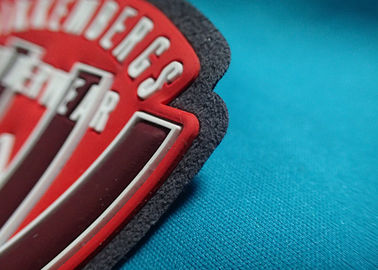 Logo Kustom Timbul Self Adhesive Pakaian Patch, Label Karet Silikon 3D