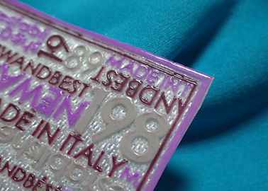 Bahan Silicone Custom Design Pvc Cloth Label, 3D Decorative Patches untuk Jaket