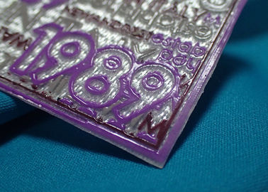 Bahan Silicone Custom Design Pvc Cloth Label, 3D Decorative Patches untuk Jaket