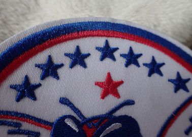 3D dicuci Custom bordir Heat Transfer Patch untuk Ski-Wear