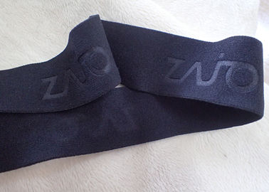 25mm Jacquard Elastic Tape Dengan Embossing Logo Untuk Outdoor Wear