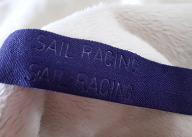 25mm Jacquard Elastic Tape Dengan Embossing Logo Untuk Outdoor Wear