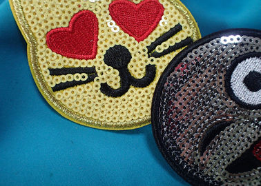 Woven Custom Clothing Patch, Pink Lovely Band Bordir Patch untuk Pakaian Bayi