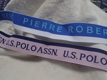 30mm Custom Logo Silicone Rubber Strip / Non Slip Elastic Band