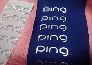 High Temperature Custom Clothing Patch, Handmade Screen Printing Label Untuk t Shirt