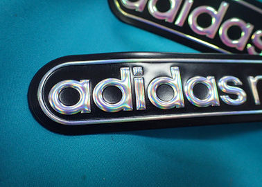 Customized Rubber Patch Dengan Logo Pvc / Embossed 3d Iron On Cloth Patch