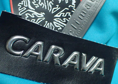 Eco-Friendly Raised Plastic 3d Custom Clothing Patches OEM / ODM