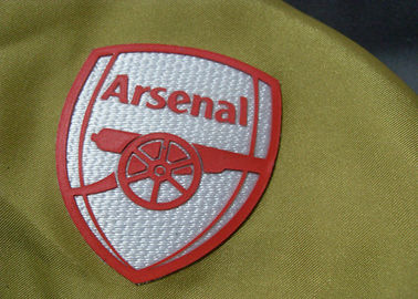 Bahan Pakaian Tatami Brand Embossed Patch Untuk Tim Sepak Bola