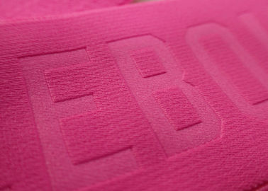 Timbul 3D Dibesarkan Nama Logo Patch Perekat Kait Dan Loop Tape Untuk Pakaian Olahraga