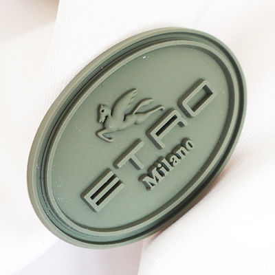 3d Raised Logo Silikon Label Bisnis Custom Personalized Printed