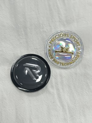 Lencana TPU Simfoni Garmen OEM Hologram Pelangi yang disesuaikan