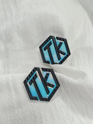 Lencana TPU Simfoni Garmen OEM Hologram Pelangi yang disesuaikan