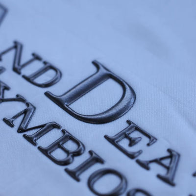 Huruf Desain Khusus Frekuensi Tinggi Label Merek Embossed 3D TPU Logo Transfer Panas Besi pada Label untuk Pakaian