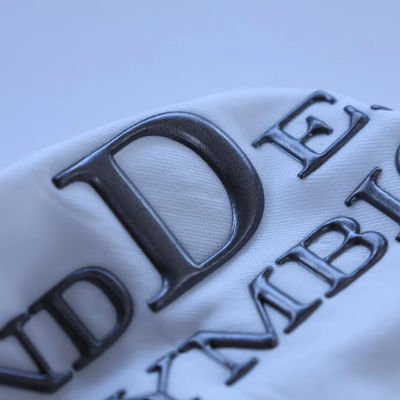 Huruf Desain Khusus Frekuensi Tinggi Label Merek Embossed 3D TPU Logo Transfer Panas Besi pada Label untuk Pakaian