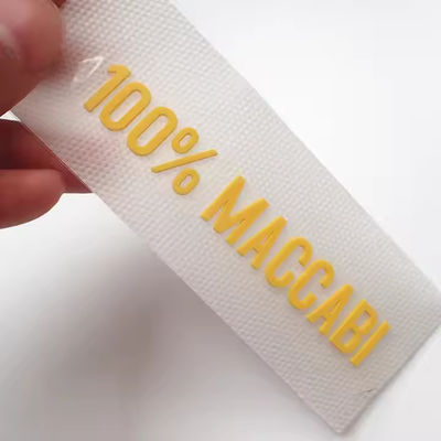 Label tanpa tag karet silikon khusus Transfer panas dengan huruf dan angka 3d Nama Patch Transfer Logo Pencetakan