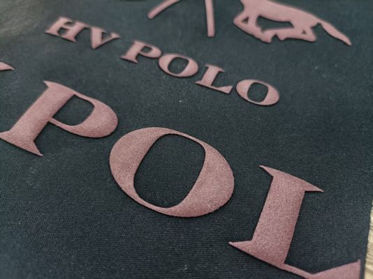 Custom 3D Puff Foam Garment Embossed Sticker Logo Pakaian Heat Press Label untuk Hoodie