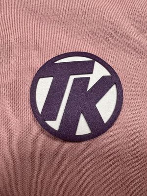 Custom 3D Puff Foam Garment Embossed Sticker Logo Pakaian Heat Press Label untuk Hoodie