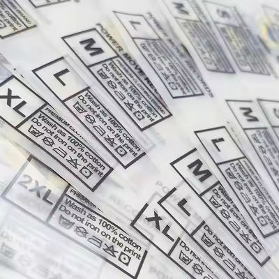 Label Transfer Pakaian Berkualitas Tinggi Label Transfer Termal Pencetakan Logo Grosir