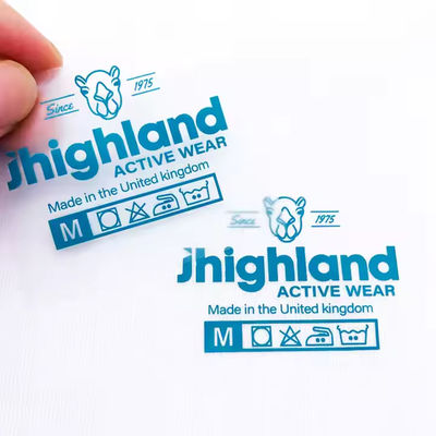 Heat Transfer DTF Label Custom T-Shirt Neck Label Desain Logo Nama Tag Besi pada Transfer untuk Pakaian