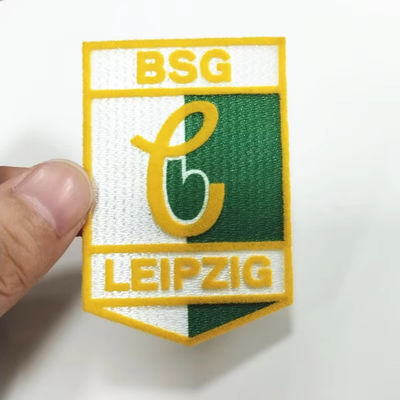 Grosir Custom Heat Press Flocking Label Putih Menyisir Vinyl Club Patch bordir