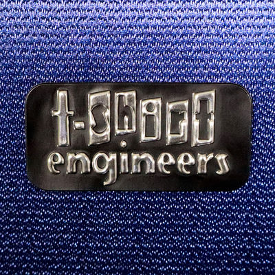 Customized High-Quality Clothing 3D Perak Hitam Tpu Heat Metal Transfer Logo untuk Garment