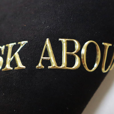 Patch Perhiasan Custom Perak Emas TPU Transfer Panas 3D Pencetakan Label Logo Untuk T-shirt