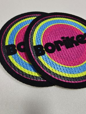 Custom Heat Press Flocking Logo Patch Iron On Heat Transfer Vinyl T-Shirt