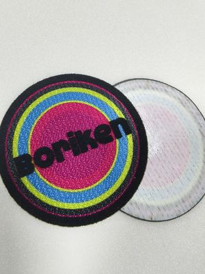 Custom Heat Press Flocking Logo Patch Iron On Heat Transfer Vinyl T-Shirt