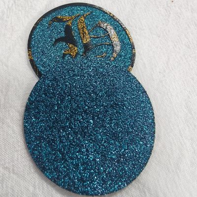 OEM Perak Thread bordir Tenun Patch Untuk Pakaian