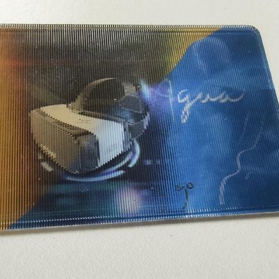 Jahit Pada Efek Warna Phanton Kustom Hologram Tambalan Lembut TPU Mewah