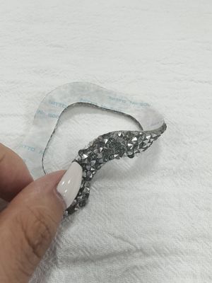 Desain Template Rhinestone Kustom Teks Api Bling Hotfix Desain Transfer Panas Setrika di Kaos Jaket