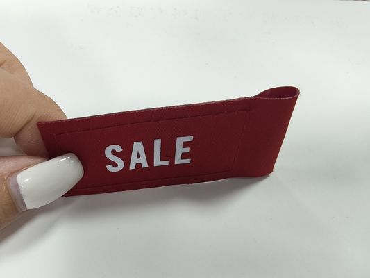 Disesuaikan Penjualan Tinta Tag Pakaian Patch Screen Printing Logo Woven Label