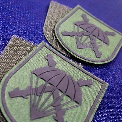 Patch Garment Screen Printing Label Velcro Tape Silikon Pada Patch Untuk Jaket