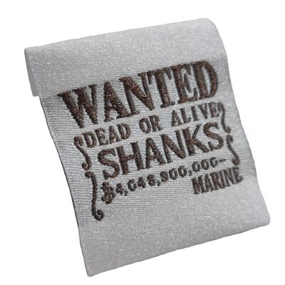 Label Tenun OEM ODM Berkualitas Tinggi Label Leher Tag Tenun untuk Logo Merek Pakaian Label Tenun