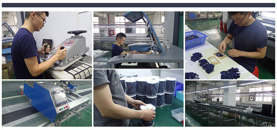 Label Tenun OEM ODM Berkualitas Tinggi Label Leher Tag Tenun untuk Logo Merek Pakaian Label Tenun