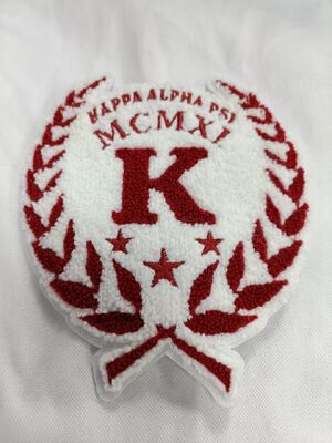 Desain Bordir Logo Indah yang Disesuaikan Dijahit pada Patch Kain Bordir Penuh untuk Pakaian