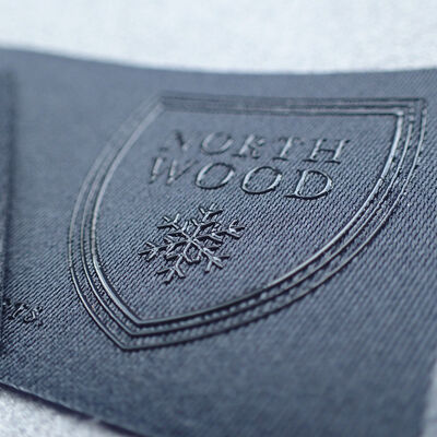 Label Transfer Panas Silikon - Aksesori Pakaian yang Dapat Dicuci Elastis Lencana Perisai Logo Kustom