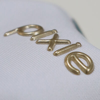 Pabrik Kustom Emas TPU Label Transfer Panas Efek Mengkilap Setrika pada Pakaian untuk Garmen