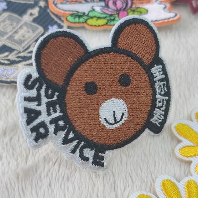 Patch Custom Brodered - Iron-On atau Sew-On, Desain 2D/3D untuk Seragam & Tas