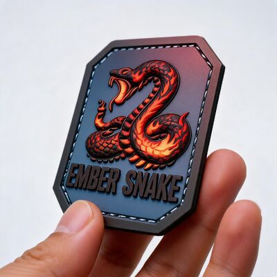 Custom High Density 3D Raised Soft PVC Patches Wholesale Multi-color Personal Sharp Detail Label Karet Embossed