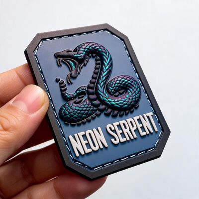 Custom High Density 3D Raised Soft PVC Patches Wholesale Multi-color Personal Sharp Detail Label Karet Embossed