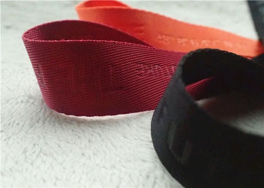 Warna-warni Nylon Cord Non Elastis / Band Frekuensi Tinggi Dengan Logo Disesuaikan