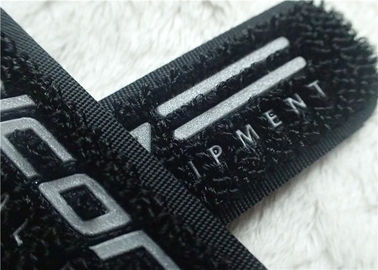 Frekuensi Tinggi Hook Dan Loop Fastener 3M Reflektif Siliver TPU Logo Velcro Untuk Pakaian