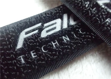 Frekuensi Tinggi Hook Dan Loop Fastener 3M Reflektif Siliver TPU Logo Velcro Untuk Pakaian