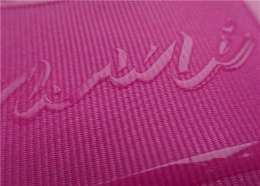 Sablon Logo Silicon Silicon Logo Transparan Di Pita Benang Coloful Polyester
