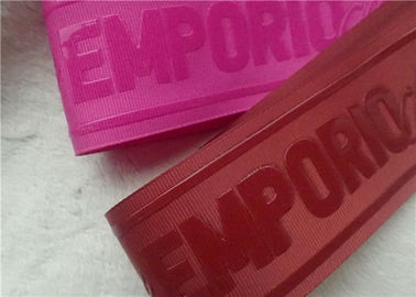 Sablon Logo Silicon Silicon Logo Transparan Di Pita Benang Coloful Polyester